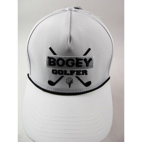 Golf Hat Mens Golf Snapback Adjustable Fun Hat White Golfing - Picture 1 of 8